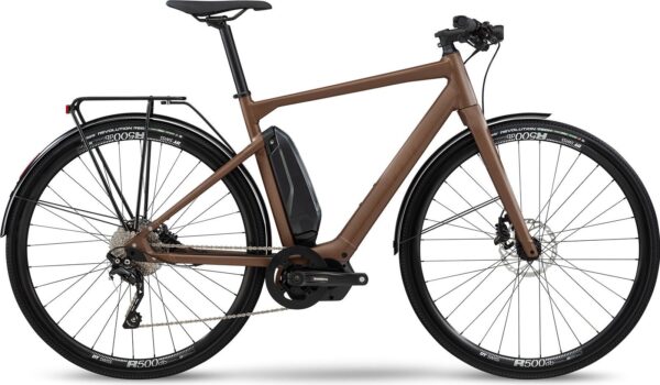 Vélo de Ville Électrique Fitness BMC Alpenchallenge AMP AL City Four Shimano Deore 10V 418 Wh 700 mm Marron Earth 2021