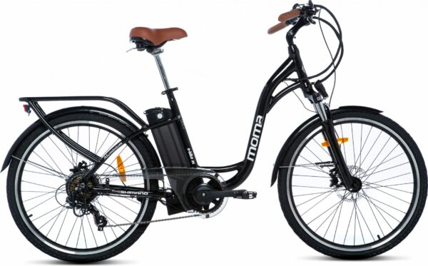 Vélo de ville électrique Moma Bikes 26.2 Shimano 7V Noir – Image 3