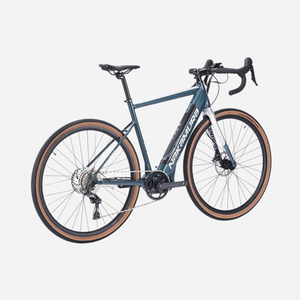 Vélo gravel adulte E-GRAVEL VERT NAKAMURA – Image 3